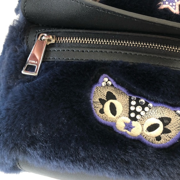 Furla Favola blue mini backpack - Picture 10 of 14